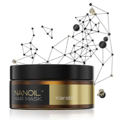 Nanoil Haarmaske mit Keratin gegen kaputte Haare